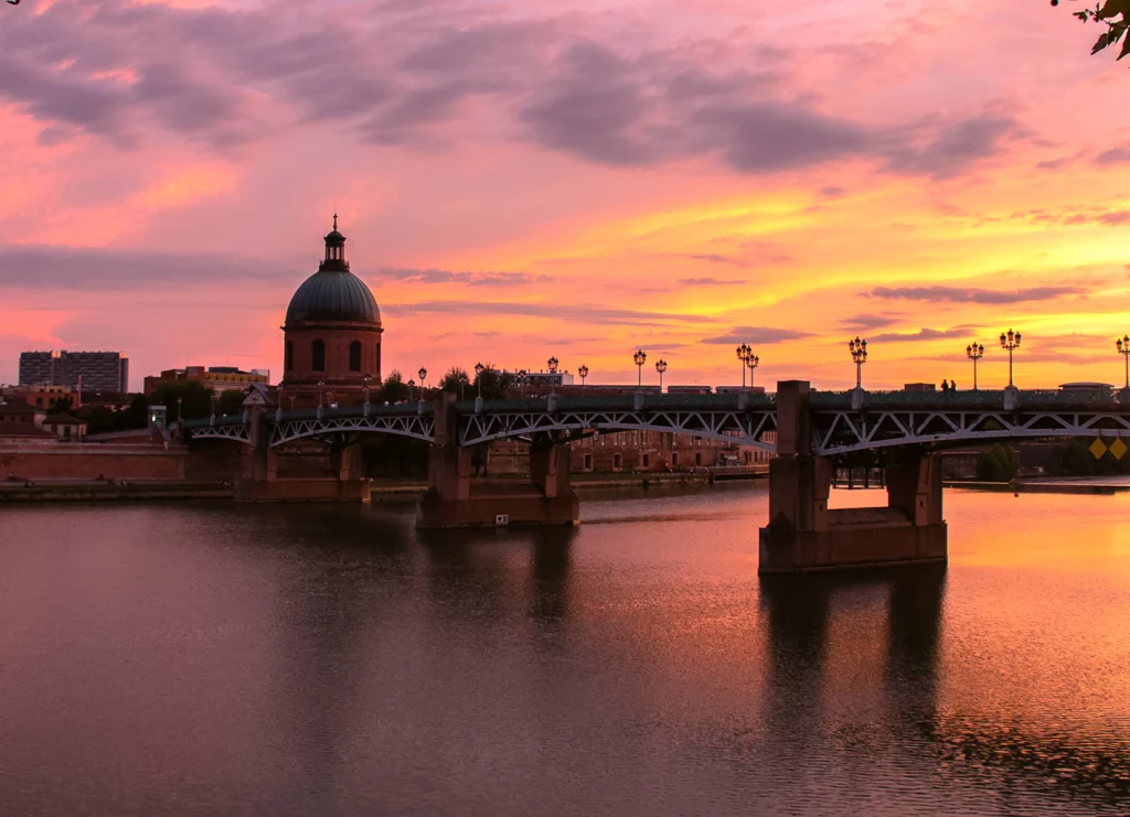 Toulouse couché de soleil